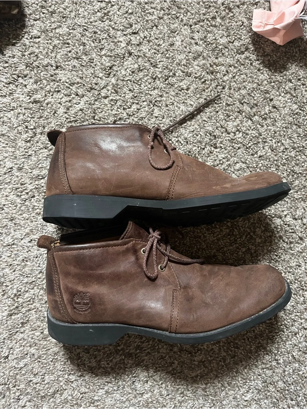 Timberlands Waterproof Men's Brown Leather Lace-Up Boots